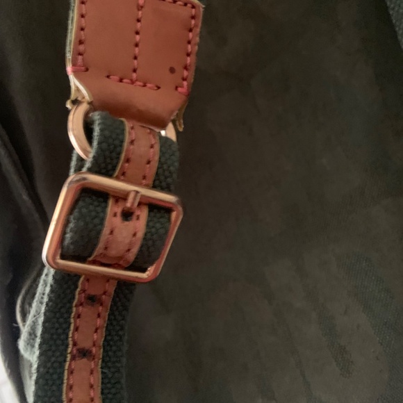 Vintage Juicy Couture Canvas + Leather Backpack Tote Bag - Picture 7 of 16